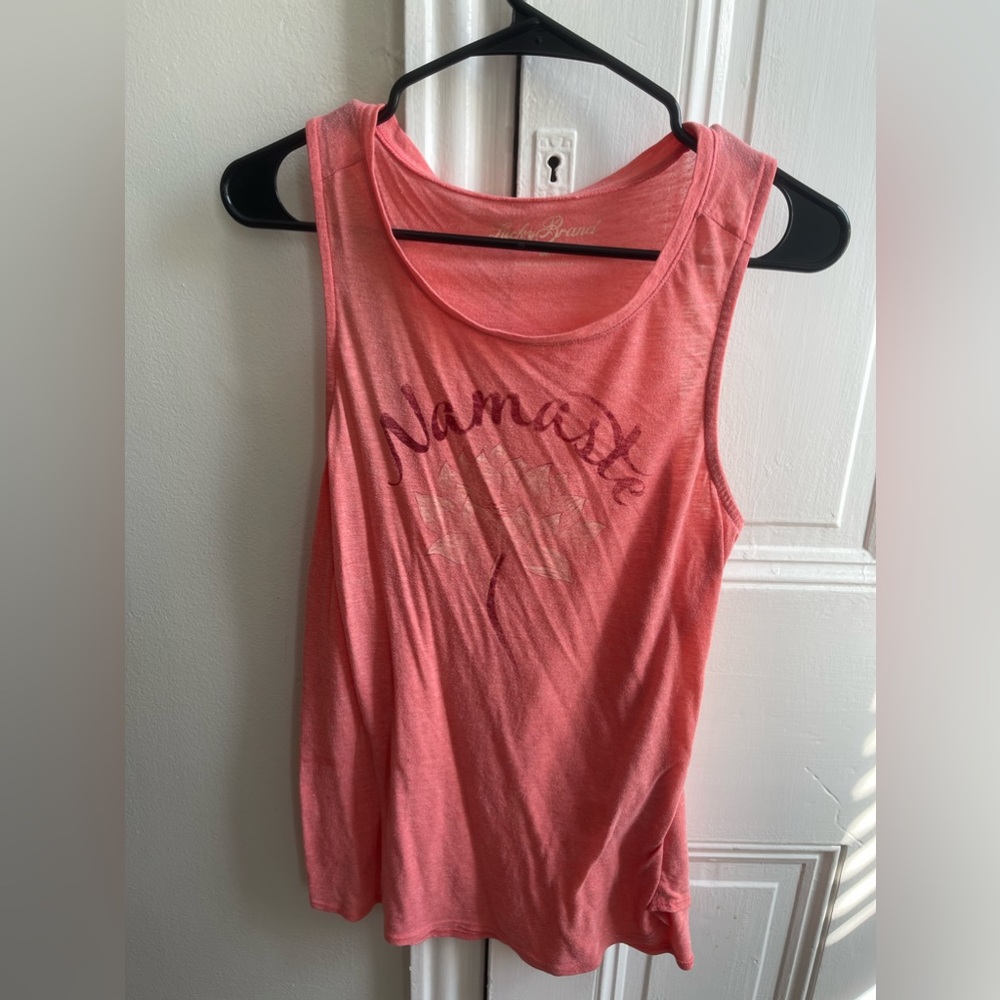 Coral Namaste Yoga Tank